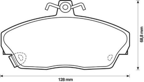 HONDA колодки гальмівні передні Concerto 1.5 16V 90-,Civic VI,VII,Rover 200,400,45,800 Jurid 571438J