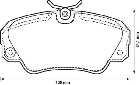 OPEL колодки гальмівні передн. Omega A 3,0 90- Omega B Jurid 571493J