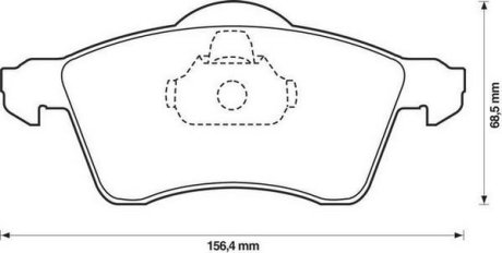 VW гальмівні колодки перед. T4 (15&quot;) сист.Teves! Jurid 571934J