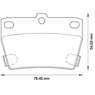 TOYOTA гальмівні колодки задн.Rav 4 II 00- Jurid 572488J