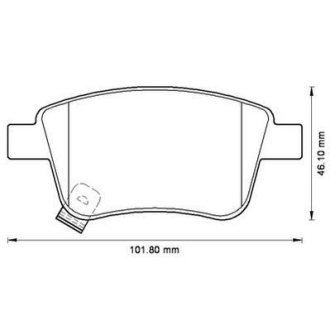 TOYOTA гальмівні колодки задн.Avensis 03- Jurid 572516J (фото 1)