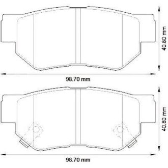 Тормозные колодки задн. KIA Soul Jurid 572557J