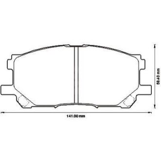 TOYOTA гальмівні колодки передн. RX300 03- Jurid 572562J