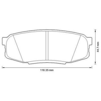 Колодки гальмів. задн. TOYOTA Land Cruiser 4.7/4.5d 08- Jurid 572597J