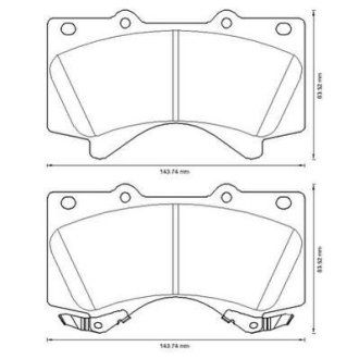 TOYOTA колодки гальмів. передн.Land Cruiser 4.7/4.5d 08- Jurid 572599J