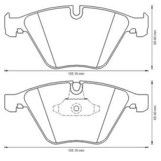 BMW Гальмівні колодки передн.320-325 E90 Jurid 573181JC