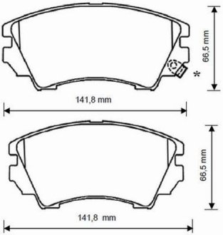 OPEL гальмівні колодки передн.Astra J,Insignia 08-,Zafira,Saab Jurid 573270J