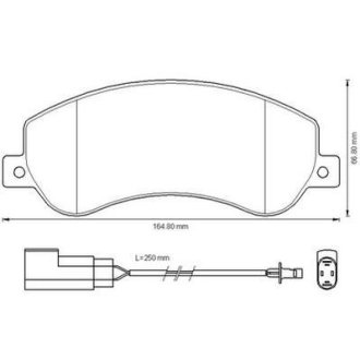 FORD гальмівні колодки передні Transit 06-, VW AMAROK 10- Jurid 573275J