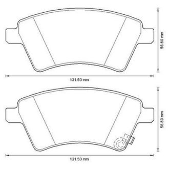 SUZUKI Гальмівні колодки передн. SX4,Fiat Sedici 06- Jurid 573288J