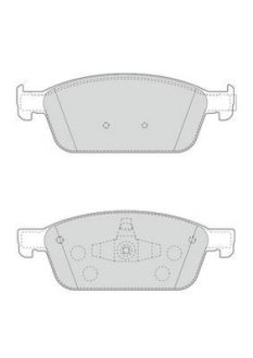 FORD гальмівні колодки передн.Focus III ST 12-,Kuga II 13-,Transit Connect 15- Jurid 573460J