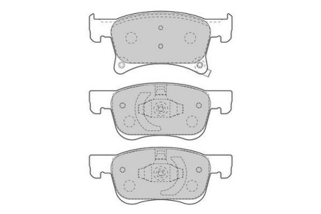 OPEL колодки гальм. передн. Corsa E 1,0-1,4 14-, Adam Jurid 573657J