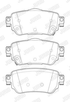 NISSAN гальмівні колодки задн.Qashqai 13- Jurid 573658J