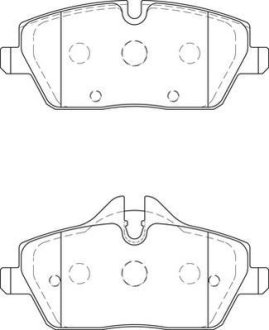 BMW гальмівні колодки передні 1 E87 Jurid 573733J