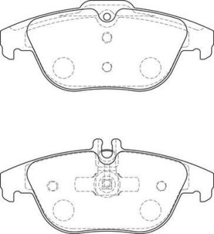 Гальмівні колодки задн. DB C204 07- Jurid 573735J