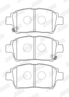 TOYOTA гальмівні колодки передн.Corolla 04- Jurid 573737J