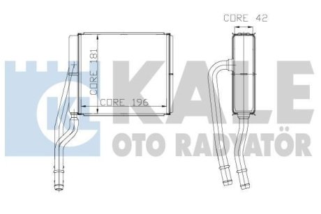 Радиатор отопителя Ford Focus, Transit Connect Kale 177400