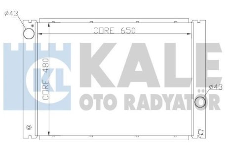 BMW радіатор охолодження 5 E60,6 E63,7 E65/66 2.0/4.4 Kale 341905 (фото 1)