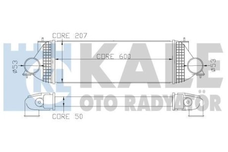 SUZUKI Интеркулер Grand Vitara II 1.9DDiS 05- Kale 342365