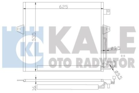 DB Радіатор кондиціонера (конденсатор) W164/X167, G/M/R-Class Kale 342630