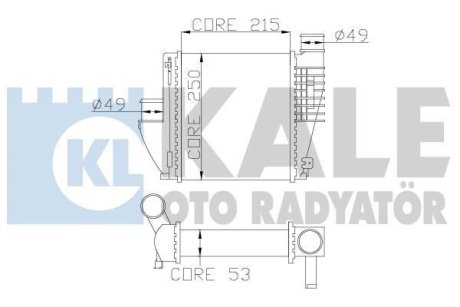 CITROEN Интеркулер C4 II,Grand Picasso,C4 Picasso,Peugeot 308 1.2/2.0HDI Kale 342815