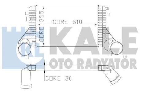 VW інтеркулер Passat,CC,Sharan,Tiguan 1.4TFSI/2.0TDI Kale 342900