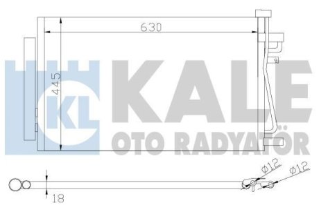 OPEL Радіатор кондиціонера (конденсатор) Antara, Chevrolet Antara Kale 343310