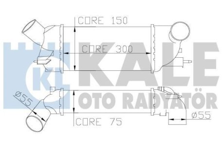 Интеркулер Citroen C5 Iii - Peugeot 407, 407 Sw Intercooler OTO RADYATOR Kale 343900 (фото 1)