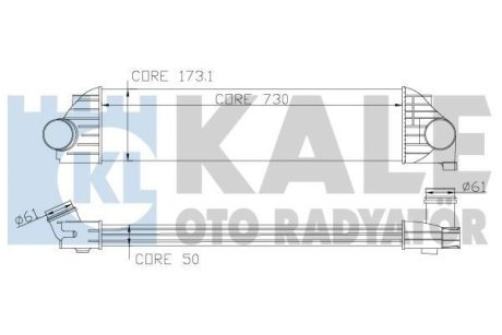 RENAULT Інтеркулер Master III 2.3dCi, Opel Movano B 2.3CDTI, Nissan NV400 Kale 345035