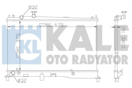 Радиатор охлаждения Mazda 6 Kale 360000