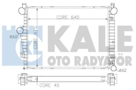 DB радіатор охолодження S-Class W220 4.3/5.0 98- Kale 360700