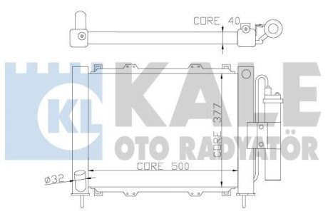 Радиатор кондиционера Renault Kangoo (Cooling Module) OTO RADYATOR Kale 382400