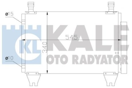 TOYOTA Радіатор кондиціонера (конденсатор) з осушувачем Hilux VII 05- Kale 383500