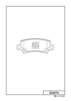 Колодки дискового тормоза KASHIYAMA D2227H (фото 1)