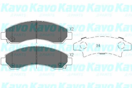 PARTS тормозные колодки пер. GREAT WALL 5 KAVO KBP3514