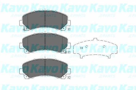 PARTS ISUZU Колодки гальмівні передн.D-Max I,II KAVO KBP3515