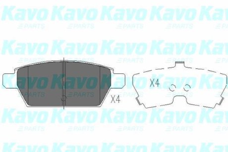 PARTS MAZDA гальмівні колодки задн.Mazda 6 2.3 KAVO KBP4554 (фото 1)