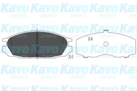 PARTS NISSAN Колодки тормозные задние Patrol 2,8/3,2/3,3 88- KAVO KBP6510