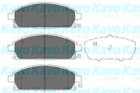 Комплект гальмівних колодок KAVO KBP6515
