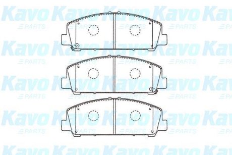 PARTS NISSAN Гальмівні колодки передн. INFINITI QX56 5,5 12- KAVO KBP6611