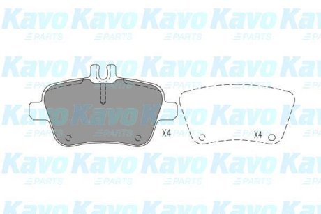 Комплект гальмівних колодок KAVO KBP6619