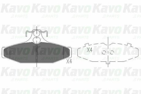 PARTS SSANGYONG Гальмівні колодки передн.Korando,Musso 93- KAVO KBP7503