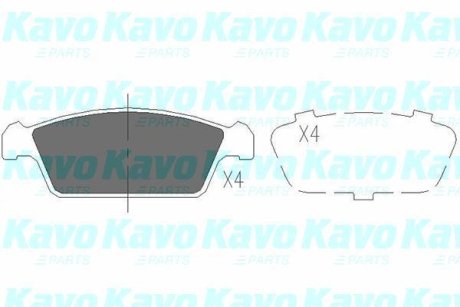 PARTS DAEWOO Тормозные колодки передн.Tico 95- KAVO KBP8515