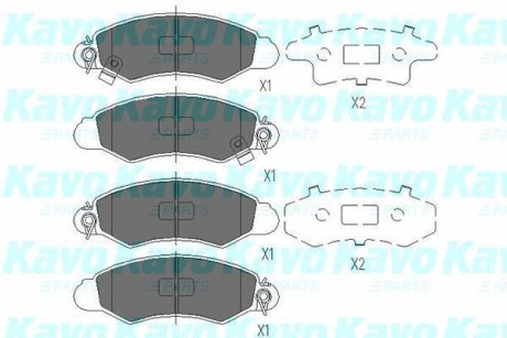 PARTS SUZUKI гальмівні колодки передн.Swift 98- KAVO KBP8520 (фото 1)