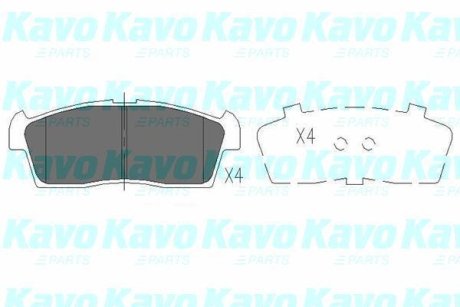 PARTS SUZUKI Гальмівні колодки ALTO VI (FF) 1.1 04-08, MITSUBISHI i MiEV 09-20 KAVO KBP8521 (фото 1)