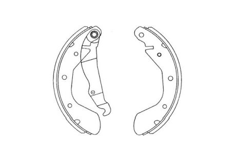 Комплект гальмівних колодок PARTS KAVO KBS-1403
