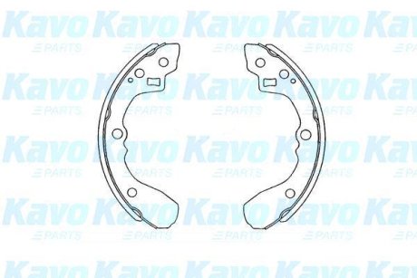 PARTS MAZDA Щеки тормозные 626 1.6 83-12 /87 200X26 KAVO KBS4407