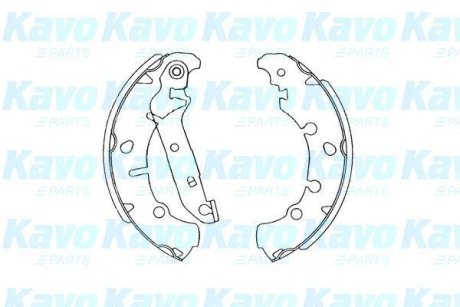 PARTS FORD Щеки тормозные Fiesta 95-,Fusion 02- KAVO KBS5402