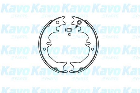 PARTS TOYOTA колодки ручного гальма LandCruiser 90,120,150 KAVO KBS9922 (фото 1)