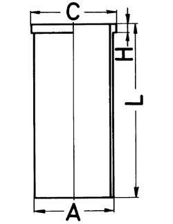 Гильза цилиндра KOLBENSCHMIDT 89470110