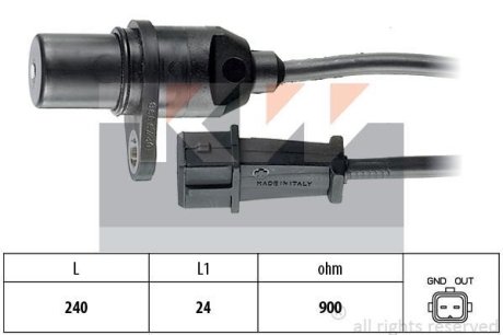 453 279 Датчик р/вала, к/вала (аналог EPS 1.953.279/Facet 9.0279) KW 453279